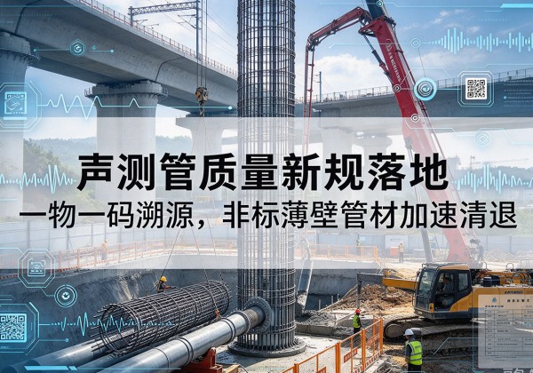 迎江声测管质量新规落地，一物一码溯源，非标薄壁管材加速清退
